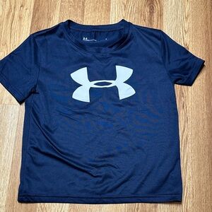 Under Armour Kids Quick Dry Dark Blue Short Sleeve Tee